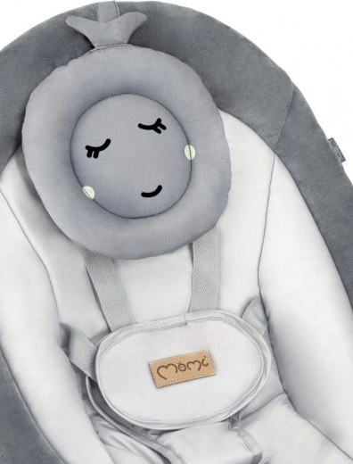 Kényelmes ülőrész párnával és biztonsági övvel