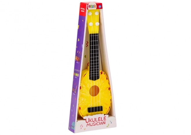 ananaszos gyermek ukulele 4 húrral