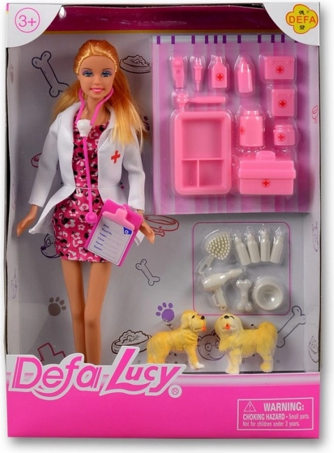 Lucy állatorvos baba rózsaszín