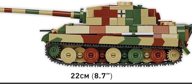 Tiger II Királytigris modelltank műanyag építőelemekből