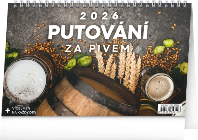 Asztali naptár Sörutazás 2026