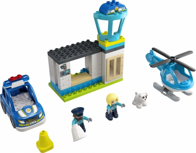 Lego Duplo rendőrörs és helikopter