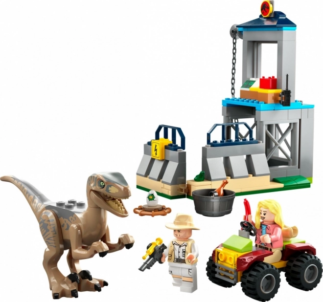 Jurassic World velociraptor menekülés LEGO készlet