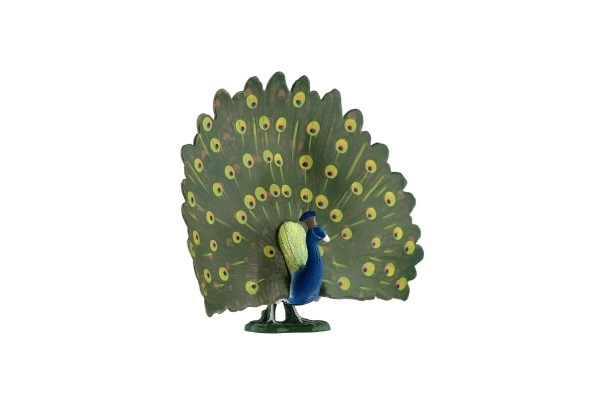 Nemzeti madár műanyag páva figura 12cm