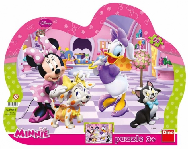 minnie és kisállatok 25 darabos puzzle