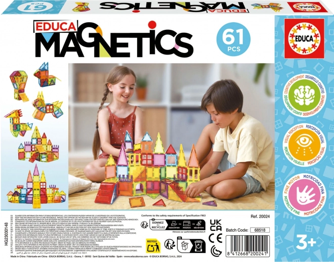 Educa mágneses építőkészlet Magnetics