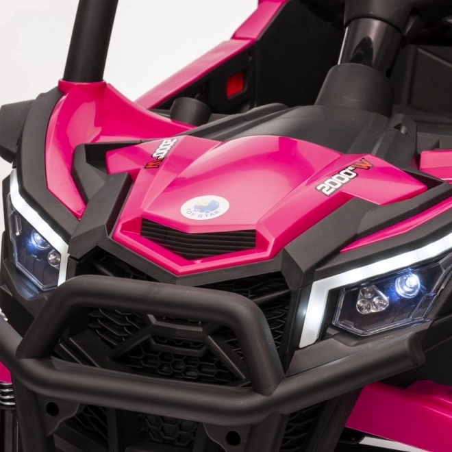 Gyermek elektromos autó Buggy Madman UTV-MX rózsaszín