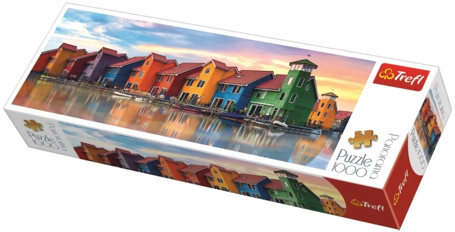 Trefl panorámás puzzle Groningen, Hollandia 1000 darabos