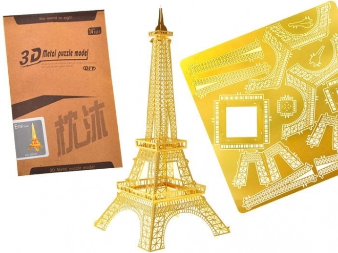 3D fém puzzle eiffel torony