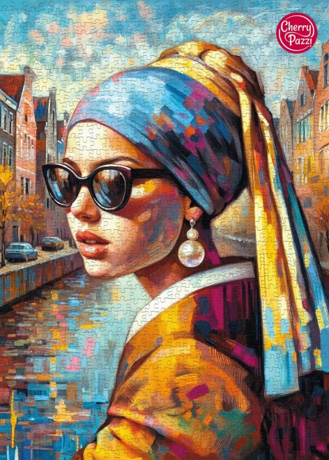 Cherry Pazzi Puzzle Lány gyönggyel 1000 darab