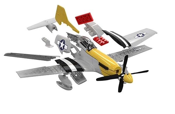 Gyorsépítésű Mustang P-51D modell