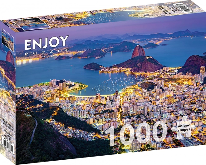 Rio de Janeiro éjszakai puzzle 1000 darabos