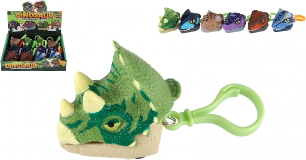 6 cm-es lendkerekes dinoszaurusz kulcstartó