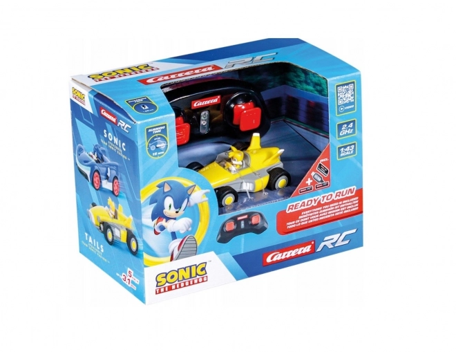 Team Sonic Mini RC Tails Autó 1:43