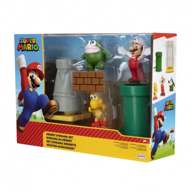 Super Mario figurák szett diorámával