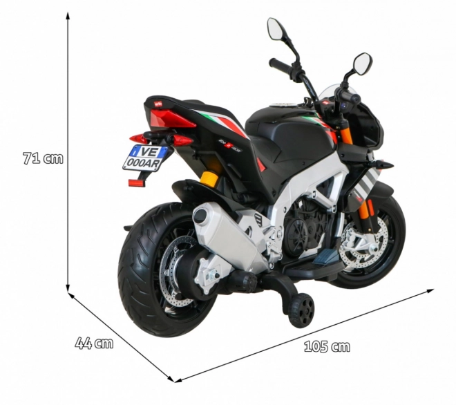 elektromos Aprilia motor gyerekeknek fekete