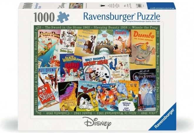 Disney vintage plakát puzzle 1000 darabos