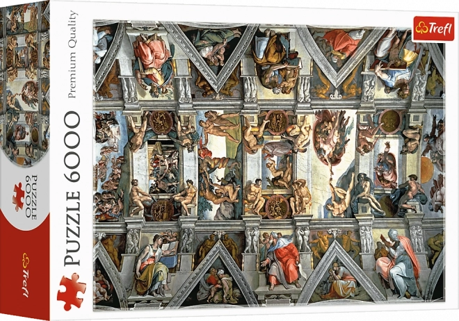 Trefl szisztinai kápolna kupolája puzzle 6000 darabos készlet