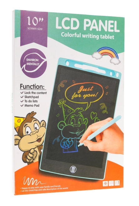 Színes rajzoló tablet gyerekeknek 10'' + Rysik + LCD kijelző