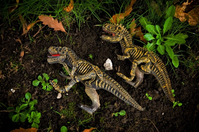 Nagy kétszínű dinoszaurusz figura - Animal World