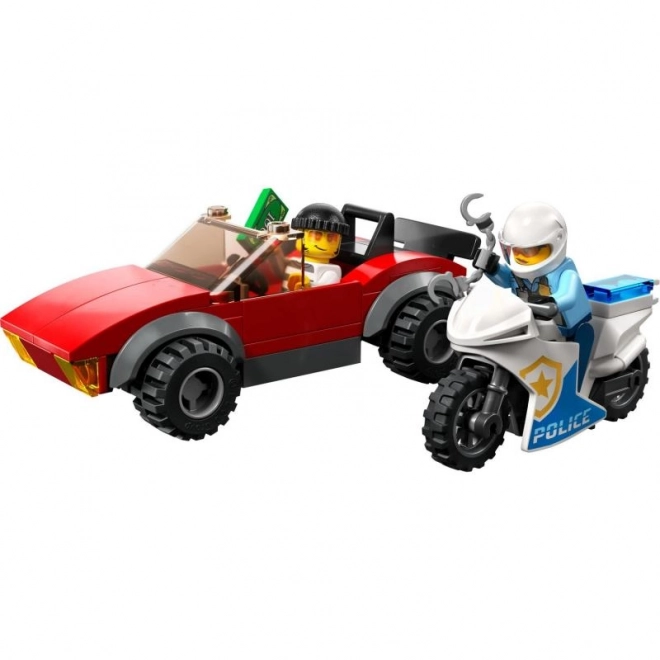 Lego city rendőrmotoros autós üldözés játékkészlet