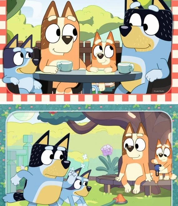 Kihajtható Puzzle Bluey Pikniken 2x12