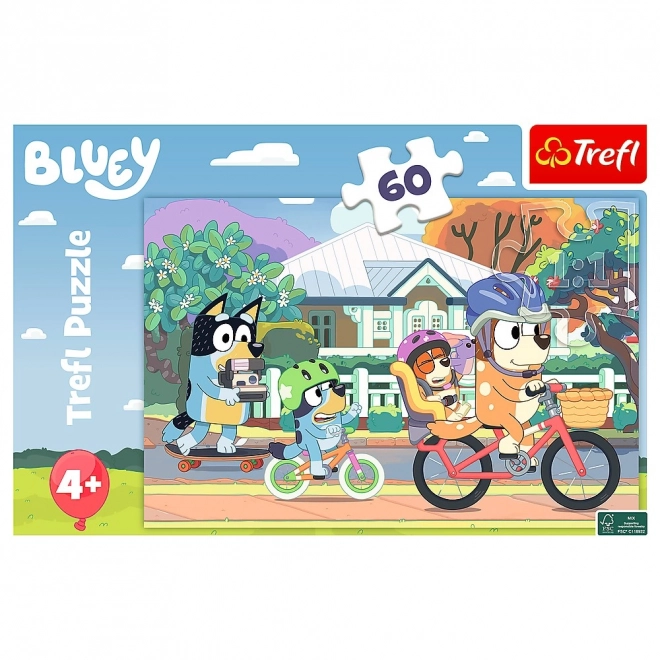 Vidám Bluey 60 darabos puzzle