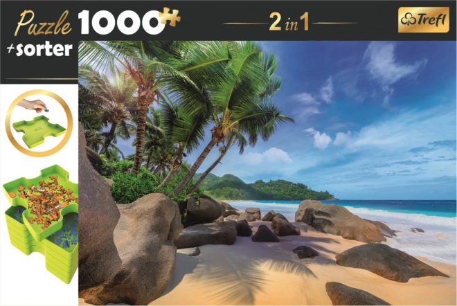 Trefl puzzle válogatóval csak 1000 darab egzotikus strand