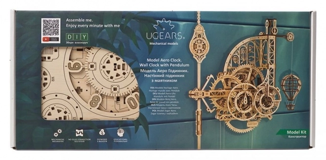 Ugears 3D óra puzzle inga mechanizmussal