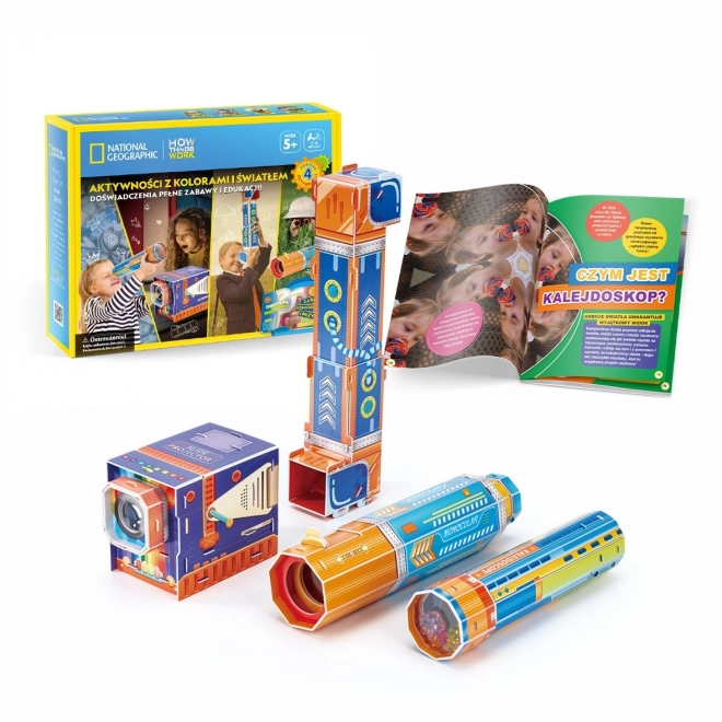 3D puzzle készlet színekkel és fényekkel