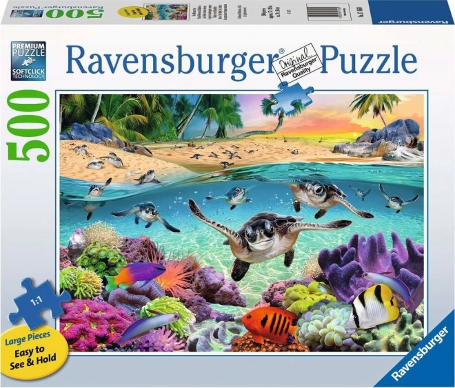 Ravensburger puzzle teknősök XXL 500 darab