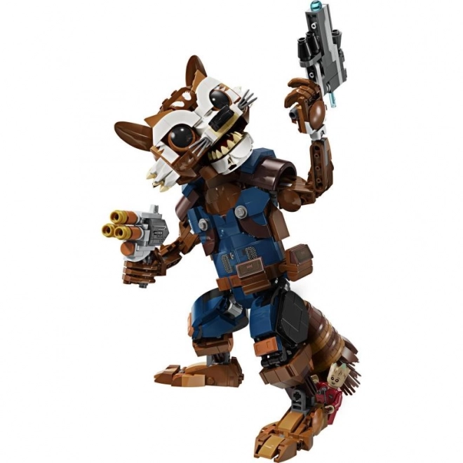 Lego marvel rakéta és kicsi groot építőkészlet