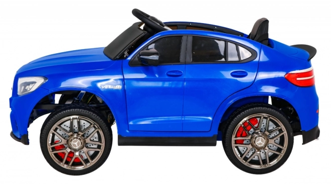Mercedes Benz GLC63S gyerekeknek Kék + távirányító + 4x4 meghajtás + MP3 LED + EVA + lassú indulás