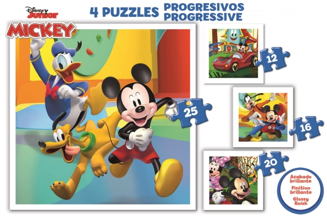 mickey és barátai 4 az 1-ben puzzle