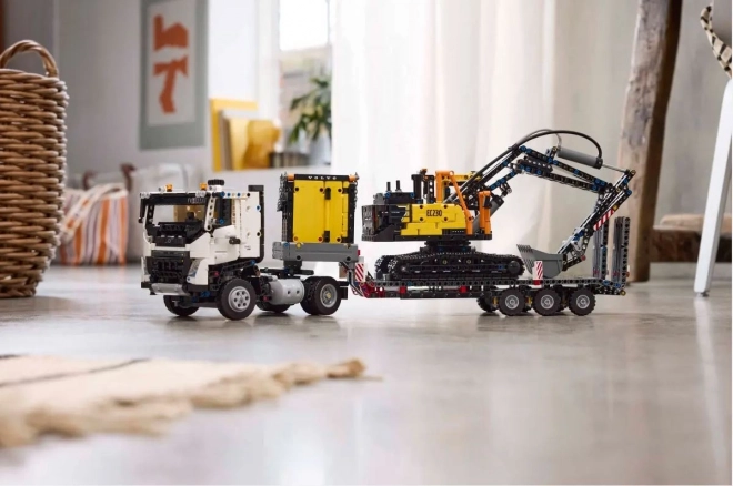 Volvo FMX teherautó és EC230 elektromos kotrógép LEGO Technic készlet