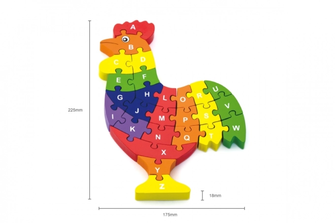 3D puzzle - kakas betűkkel