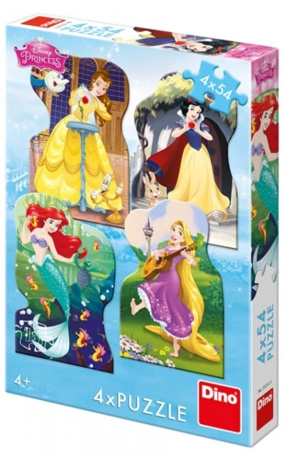 Disney Hercegnők körvonalas puzzle 4x54 darabos