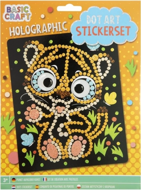 Holografikus mozaik kép Tigris