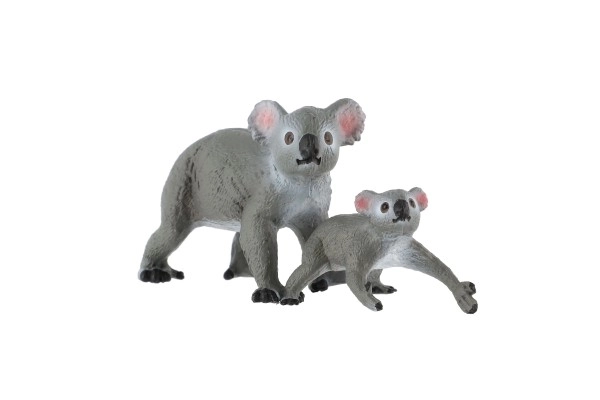 Koala figurák anya és kölyök műanyag