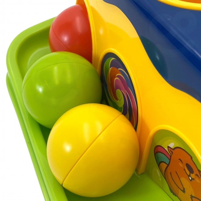 Woopie színes kalapálós játék Montessori módszerrel