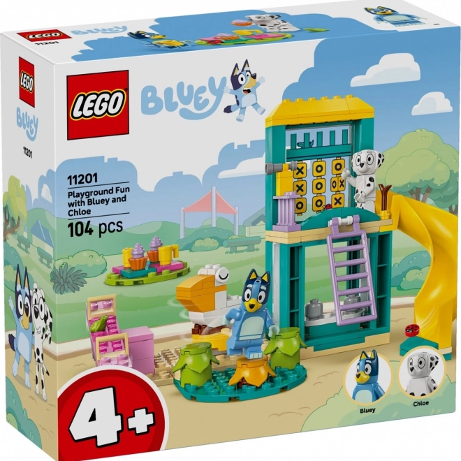 LEGO BLUEY építőkészlet – Bluey és Lucky a játszótéren