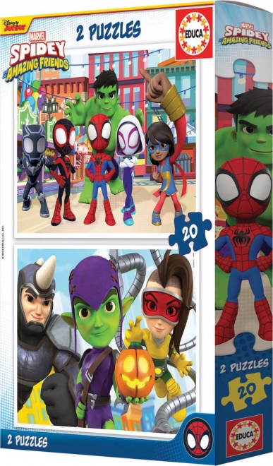 Educa puzzle Spidey és csodálatos barátai 2x20 darab