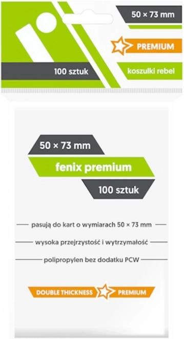 Fenix prémium kártyavédő 50x73 mm, 100 darab