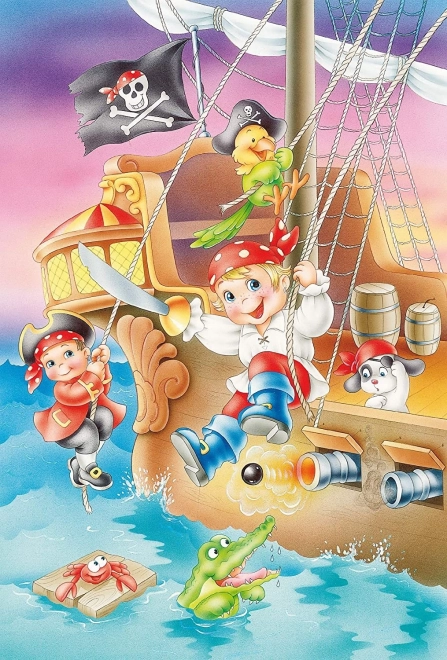 Piraták 3×48 darabos puzzle