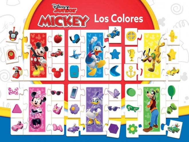 Mickey és Barátai színtanulás puzzle 6x7 darab