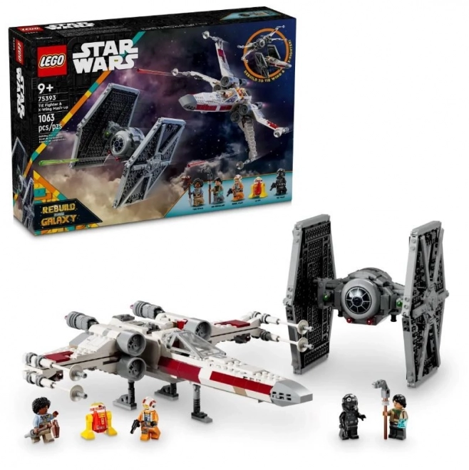 star wars kombinált TIE és X-szárny lego készlet