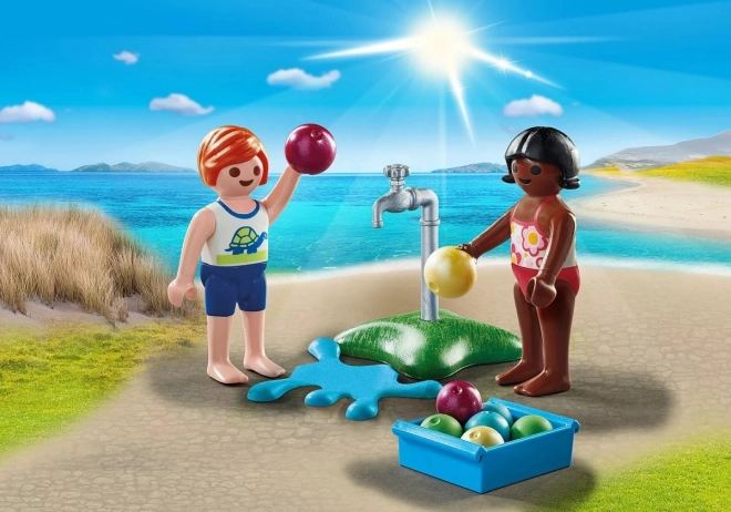 Playmobil különleges plusz gyerekek vízibombákkal