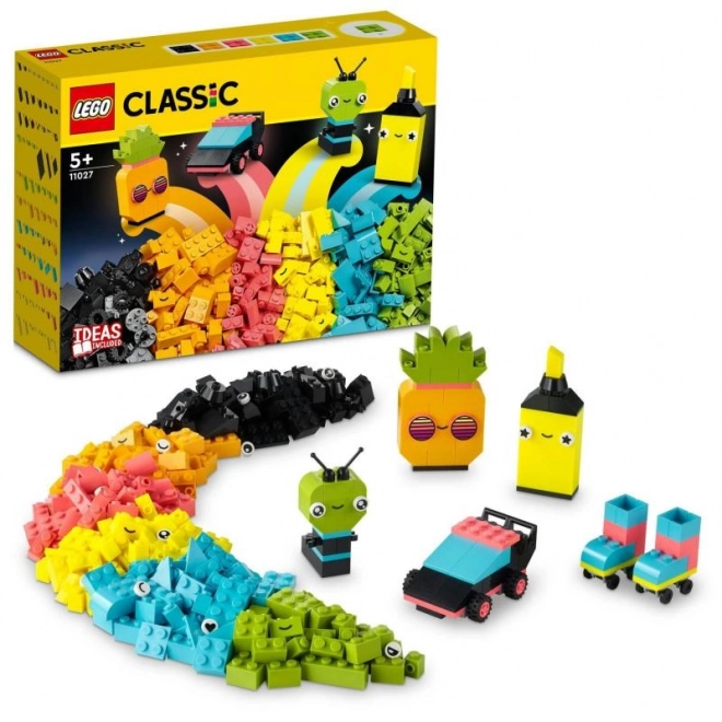 Lego Classic - Kreatív Szórakozás Neon Színekkel