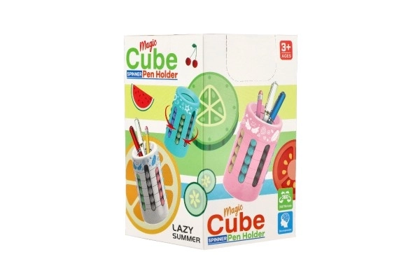 Színes puzzle torony és ceruzatartó