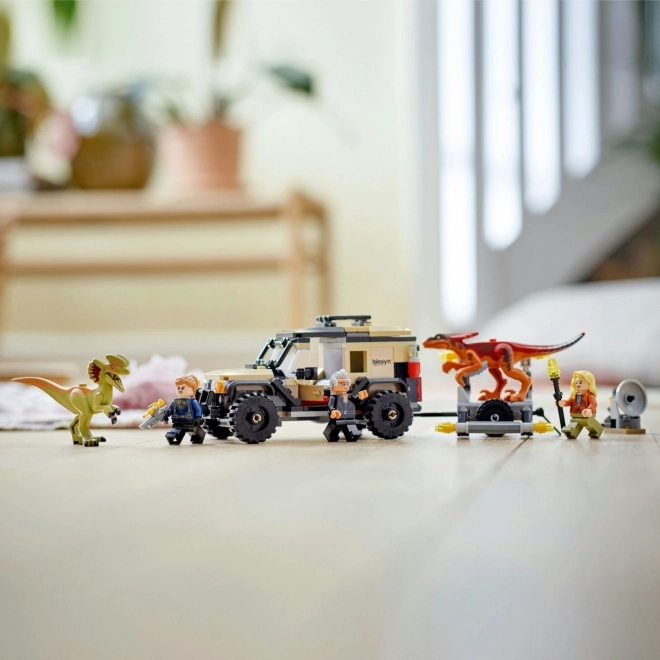LEGO Jurassic World Pyroraptor és Dilophosaurus szállító